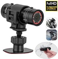 Caméra sportive F9 HD 1080P avec vision nocturne, grand angle, pour vélo, moto, casque, microSD, lampe torche extérieure, enregistreur de conduite