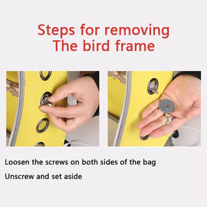 Toptan şeffaf kuş taşıyıcı sırt çantası nefes PC papağan çanta dahil olmak üzere küçük hayvanlar köpekler için evcil hayvan taşıyıcı fermuar - Product Image 5