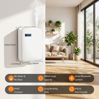 Diffuseur d'arômes électrique commercial de luxe écologique en plastique pour systèmes HVAC, noir ou blanc au choix