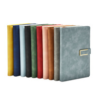 Cuaderno de Tapa Dura con Hebilla Metálica A5, 100 Hojas, Páginas Rayadas, Cuaderno de Cuero, Venta al Por Mayor
