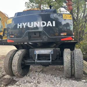 รถขุดไฮดรอลิกแบบล้อ Hyundai Robex 150W-9 R150W-9 มือสองคุณภาพสูง พร้อมชิ้นส่วนประกอบมอเตอร์เครื่องยนต์ดีเซลและตลับลูกปืน - Product Image 2