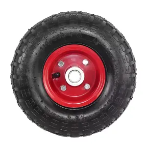 하이 퀄리티 4.10 / 3.50-4 수레 바퀴 4 인치 타이어 공압 고무 수레 타이어 타이어 림