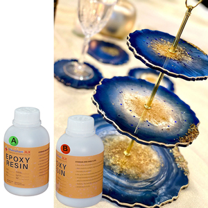 Two Part DIY Yellow Resistant <b>Epoxy</b> <b>Resin</b> and Hardener Crystal Clear for Arts Cup Coaster - Product Image 3
