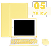 Keyboard nirkabel BT tahan air ramping dengan tempat Slot pensil Mouse casing penutup untuk Samsung Galaxy Tab S7 FE 12.4 "Portugis