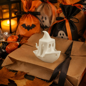 Porte-clés pendentif <span class=keywords><strong>bateau</strong></span> fantôme imprimé en 3D, décoration artisanale pour l'ambiance d'Halloween, cadeau - Product Image 1