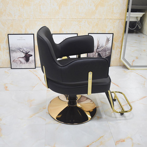 เก้าอี้ตัดผมหนังพร้อมฐานโลหะสำหรับงานหนักที่นั่งสำหรับร้านตัดผมชายและสตูดิโอสีจาง - Product Image 2