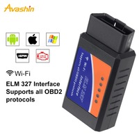 2025 alta calidad ELM327 V2.1 OBD2 escáner Wifi ELM 327 OBD herramienta de diagnóstico de coche para Android /IOS PK Vgate Icar2 lector de código