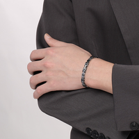 Soldes Exceptionnelles en Europe : Bracelet Homme Réglable en Acier Inoxydable avec Ancre, Idéal Bijou Décontracté d'Affaires