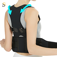 SHILION Vente en gros Correcteur de posture respirant pour le soutien de la colonne vertébrale, redresseur de dos complet et correcteur de posture des épaules