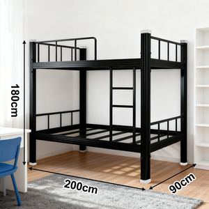 Металлическая двухъярусная кровать Homniture из прочной стали для общежитий, хостелов и школ - Product Image 3