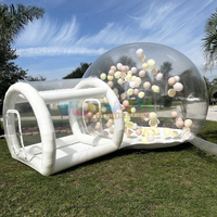 Tente dôme transparente imperméable pour enfants, pour fêtes en plein air, camping, maison à bulles gonflable portable