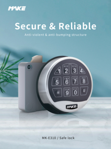 MK-E310 tự động relock an toàn bảo vệ an toàn tiền gửi hộp kỹ thuật số ổ khóa điện tử kỹ thuật số bàn phím Swing Bolt khóa an toàn - Product Image 3