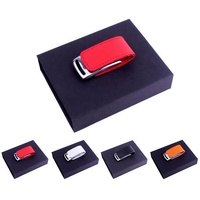 Flashdisk Kulit PU Logo Kustom Grosir 4GB 8GB 16GB 32GB 64GB Memory Stick Hadiah Promosi Bisnis