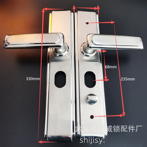 Manija de Puerta Antirrobo Universal Moderna para Apartamento, Accesorios de Seguridad, Manija de Acero Inoxidable Grueso y Sólido para Entrada - Product Image 5