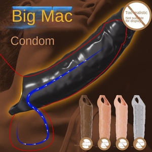 TTFOREST ดิลโด้แบบพกพา กันน้ำ นุ่มพิเศษ ช่วยเพิ่มความยาวและความหนา เพื่อความสุขที่ยิ่งขึ้น สำหรับผู้ชาย - Product Image 2