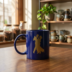 Tasse en céramique imprimée avec motif couple - Product Image 1
