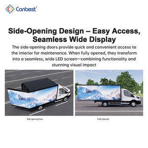 Boîte d'affichage LED extérieure Canbest, écran LED mobile pour camion, panneau publicitaire, écran <span class=keywords><strong>vidéo</strong></span> LED, boîte d'affichage montée sur camion pour camion en extérieur - Product Image 2