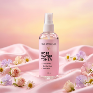 Spray tonifiant pour le visage à l'eau de rose |   Hydratant, contrôle du sébum et réduction des pores |   Sans alcool, sans parabène, pour femmes, tous types de peau |   OEM - Product Image 3
