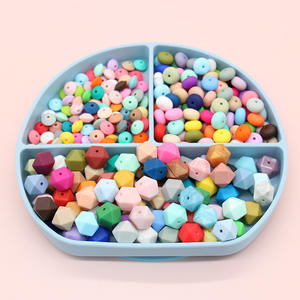 プラスチック製丸ビーズ 15mm 赤ちゃん用おしゃぶりチェーン用 ルーズビーズ 卸売 DIY 0-24ヶ月向け - Product Image 3