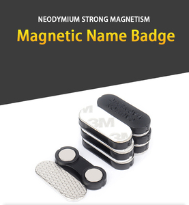Mạnh Mẽ Neodymium Tên Tag Nam Châm 3M Dính Huy Hiệu Vĩnh Viễn Hiếm Trái Đất Nam Châm Cho Quần Áo Tùy Chỉnh Cắt - Product Image 3