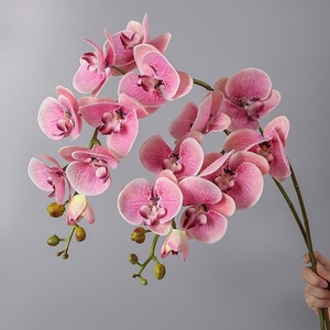 Latex d'<span class=keywords><strong>orchidée</strong></span> papillon artificielle de haute qualité Latex tactile réel plusieurs couleurs <span class=keywords><strong>orchidée</strong></span> Phalaenopsis pour la décoration de mariage à la maison - Product Image 5