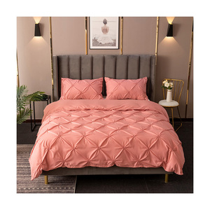 Vải Sợi Nhỏ Polyester Màu Trơn Hiện Đại Vỏ Chăn Thủ Công MaY 3D Bộ Vỏ Gối Ga Trải Giường - Product Image 1