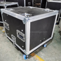 8U Top Slam Door Storage Rack Case DJ Audio Amplifier Flight Cases