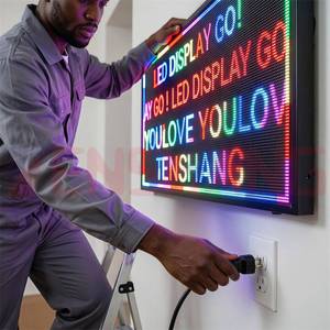 Affichage de texte dynamique à LED, matrice de points, panneau lumineux commercial long, affichage de texte dynamique à LED, barre matricielle, panneau lumineux commercial - Product Image 5