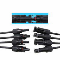 Conector Solar Fotovoltaico Y4 Tipo Y, Uno a Cuatro, Conector CC Tipo Y, Conector Impermeable para Paneles Solares y Barras Colectoras