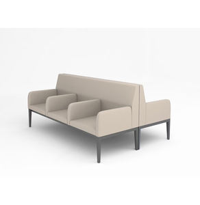 Sillón de Espera para Consultorio, Hospital, Consultorio Dental, Área de Recepción, Conjunto de Sofás Modulares Seccionales de Esquina, Diseño Contemporáneo en Tela - Product Image 3