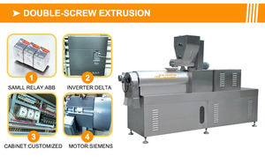 Automatización de alta calidad máquina <span class=keywords><strong>para</strong></span> hacer carne de <span class=keywords><strong>soja</strong></span> Tvp Tsp máquina <span class=keywords><strong>para</strong></span> hacer doble tornillo texturizado extrusora de trozos de <span class=keywords><strong>soja</strong></span> gran oferta - Product Image 4