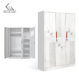 柯美家居婴儿卧室铁4门钢Almirah衣柜厂家直销推拉门衣柜Lemari Pakaian Besi - Product Image 4