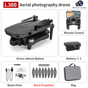 L300 Drone 4K GPS Dron Với Máy Ảnh Động Cơ Không Chổi Than 5G FPV <span class=keywords><strong>Quadcopter</strong></span> 1.2Km 25Min Phiên Bản 1xbattery - Product Image 5