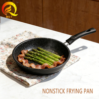 Panci Penggorengan logam antilengket Mini 20cm, perlengkapan masak Panci bahan logam penggorengan Steak sapi goreng