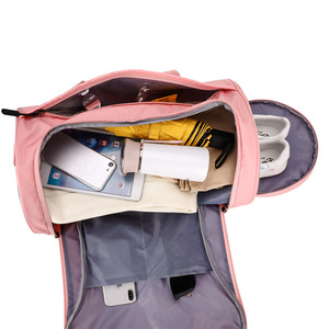 Sac de voyage unisexe en polyester Oxford, sac de sport avec séparation sec/humide, poche à chaussures indépendante, sac à main portable à bandoulière - Product Image 6