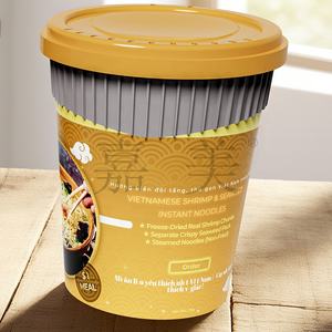 Sopa de fideos instantáneos Cup Noodle, 17 onzas 530 ml 90 g IM sin deformación ni olor, material PP de grado alimenticio con tapa y etiqueta IML - Product Image 2