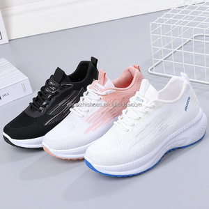 2024 bleu marine femmes Style coréen baskets décontractées pas de nom pour Crocodile mouche tricot supérieur mode tendance caractéristique - Product Image 6