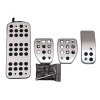 Carest De Voiture Accessoires En Aluminium Gaz Repose-Pied Pédale Modifiée Pad Plaque pour PEUGEOT 207 301 307 208 2008 308 408 cc Autocollants