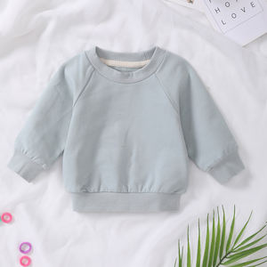 Sudadera de Bebé Personalizada con Logotipo, Tejido French Terry, para Recién Nacidos, Algodón Orgánico con Spandex, Cuello Redondo, Suave y Tejida - Product Image 1