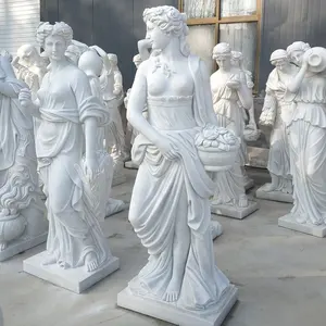 Famous Western Human Sculpture Life Size White Marble Greek Goddess Of Youth Hebe Statue