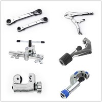 Kit d'outils d'évasement de climatisation à Air, ensemble d'outils d'évasement portables HVAC AC outil d'évasement pour tuyaux en cuivre