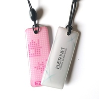 Carte de membre NTAG215 en résine époxy cristalline PVC, étanche/résistante aux intempéries, avec capteur RFID NFC à très haute fréquence 13,56 MHz
