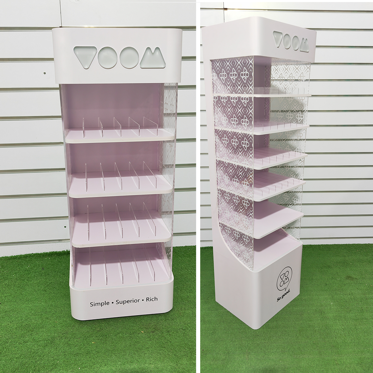 Apache Hot Selling Counter Top Acrylic and PVC Display Rack LED Display Rack for Products — view 2