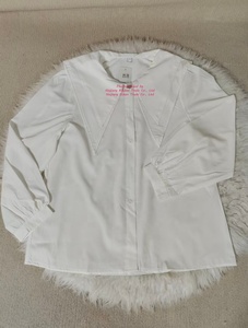 Camisa Blanca de Doble Capa con Solapa Grande <span class=keywords><strong>para</strong></span> <span class=keywords><strong>Mujer</strong></span>, Blusa Holgada de <span class=keywords><strong>Manga</strong></span> <span class=keywords><strong>Larga</strong></span> con Botones, Elegante y Casual <span class=keywords><strong>para</strong></span> Oficina - Product Image 6