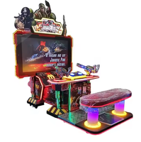 Tir au pistolet simulateur de jeu arcade chasse réalité virtuelle vidéo deux peuples machine d'arcade à pièces à vendre