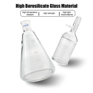 Vidro borosilicate funil para filtração a vácuo do laboratório vidro aparelho de distilação - Product Image 6