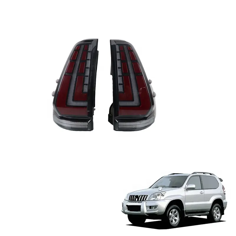 ไฟท้ายรถสำหรับ Toyota Cruiser Prado LC120หรือ FJ120ไฟท้าย2003-2009ควันไฟเบรค