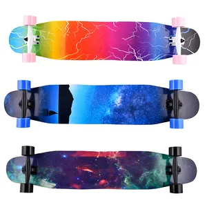 Nhà Máy Outlet Biểu Tượng Tùy Chỉnh Chất Lượng Cao Thanh Thiếu Niên Dài Bảng Papan Panjang Longboarding Ván Trượt Cho Người Lớn