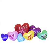 Letras Luminosas Inflables con la Palabra LOVE, Modelo Profesional ODM para Decoración de Bodas y Fiestas de San Valentín, con Bomba de Aire Eléctrica