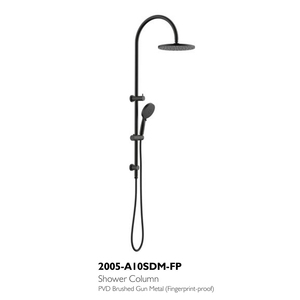 Colonne <span class=keywords><strong>de</strong></span> <span class=keywords><strong>douche</strong></span> coulissante en or brossé PVD anti-traces <span class=keywords><strong>de</strong></span> doigts, avec douchette à main multi-modes et pommeau <span class=keywords><strong>de</strong></span> <span class=keywords><strong>douche</strong></span> pluie rond à bras courbé - Product Image 5